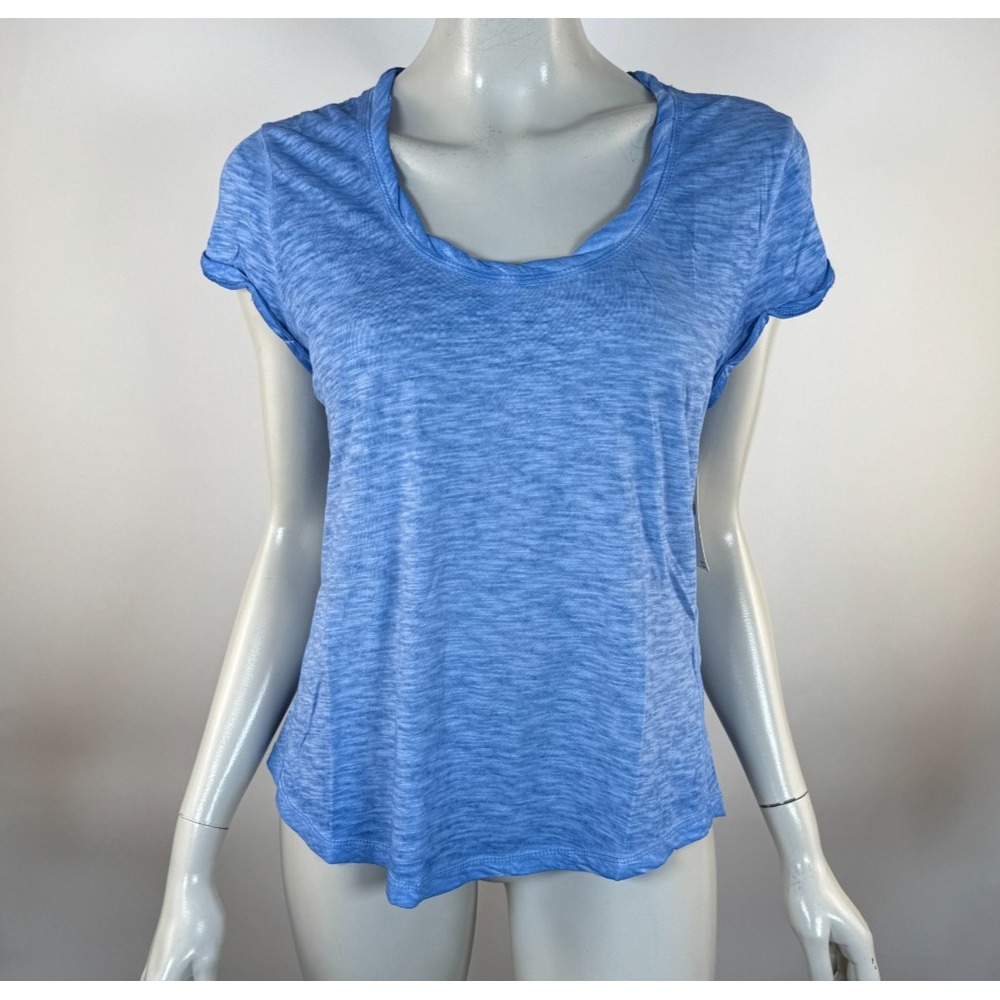 Anthropologie Pilcro Short Sleeve Tee Shirt Women S NWT Stretch Cotton‎ Blue